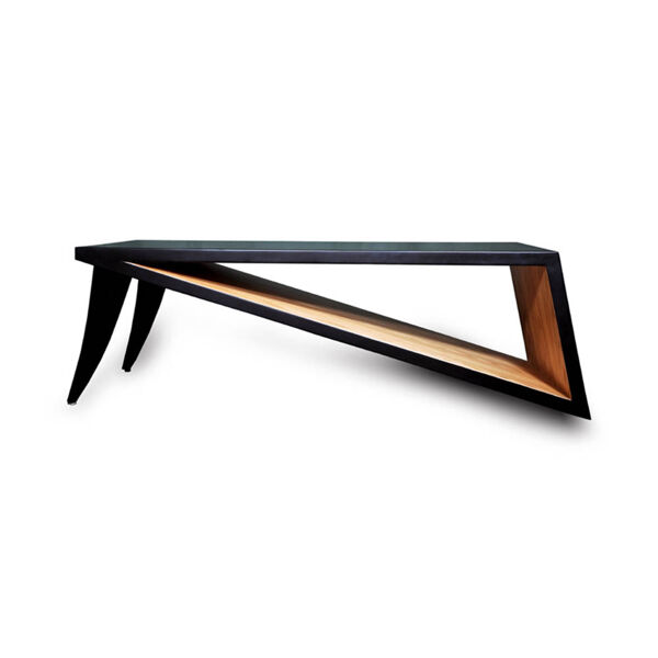 Table basse en laque noire