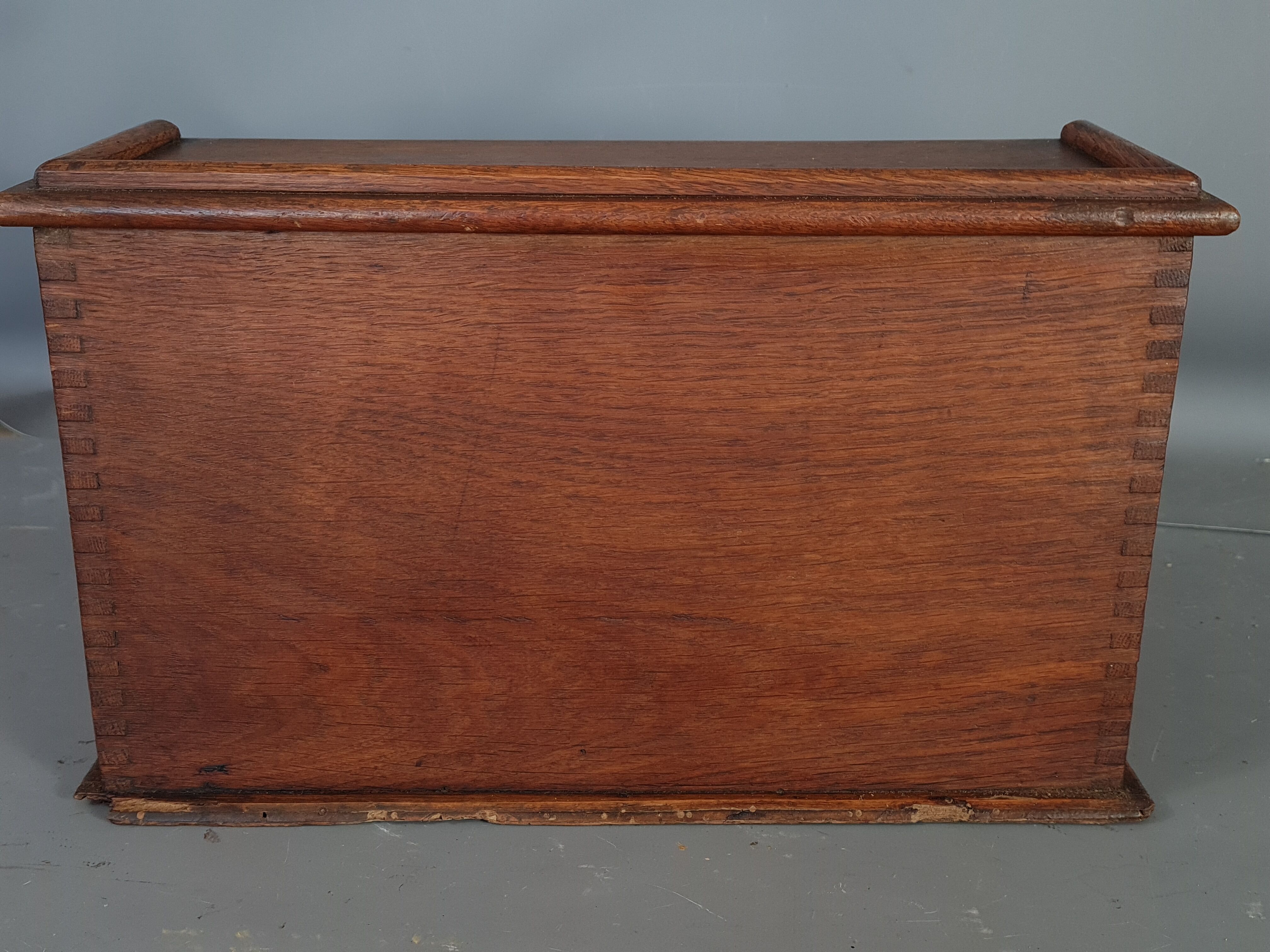 Curtain box for mail or documents to be placed on desk around 1920-1930 sb