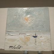 Peinture huile marine Piet van Ost