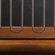 Pair of Kai Kristiansen Paperknife lounge chairs in teak and natural wool