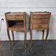 Pair of Louis XV style oak bedside tables