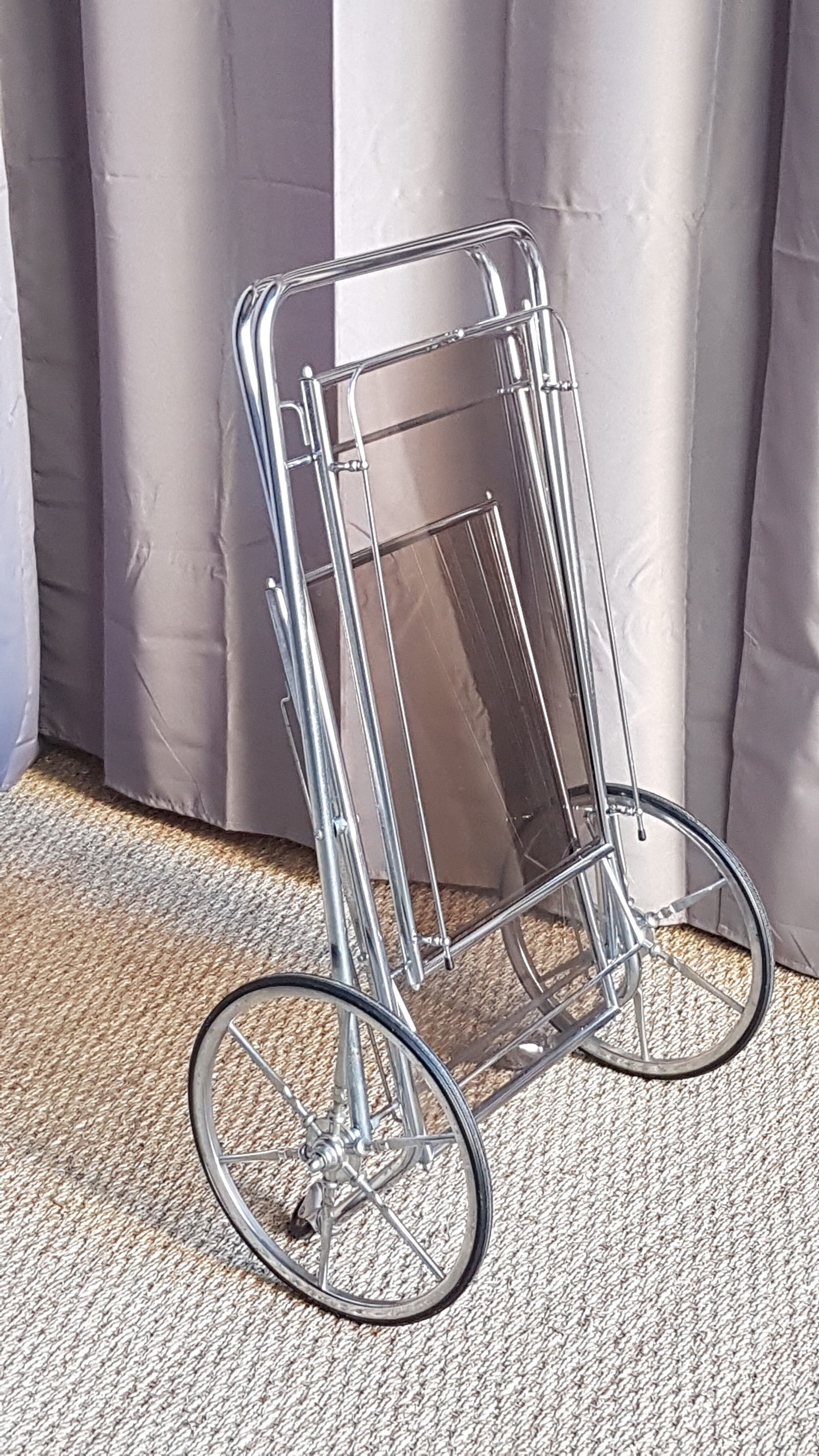 Desserte vintage chromée