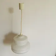 Vintage suspension in white opaline – Scandinavian design