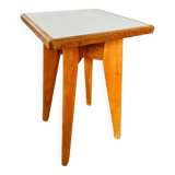 Small vintage side table with compass legs