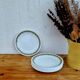 Set of 11 vintage Corelle green flat plates