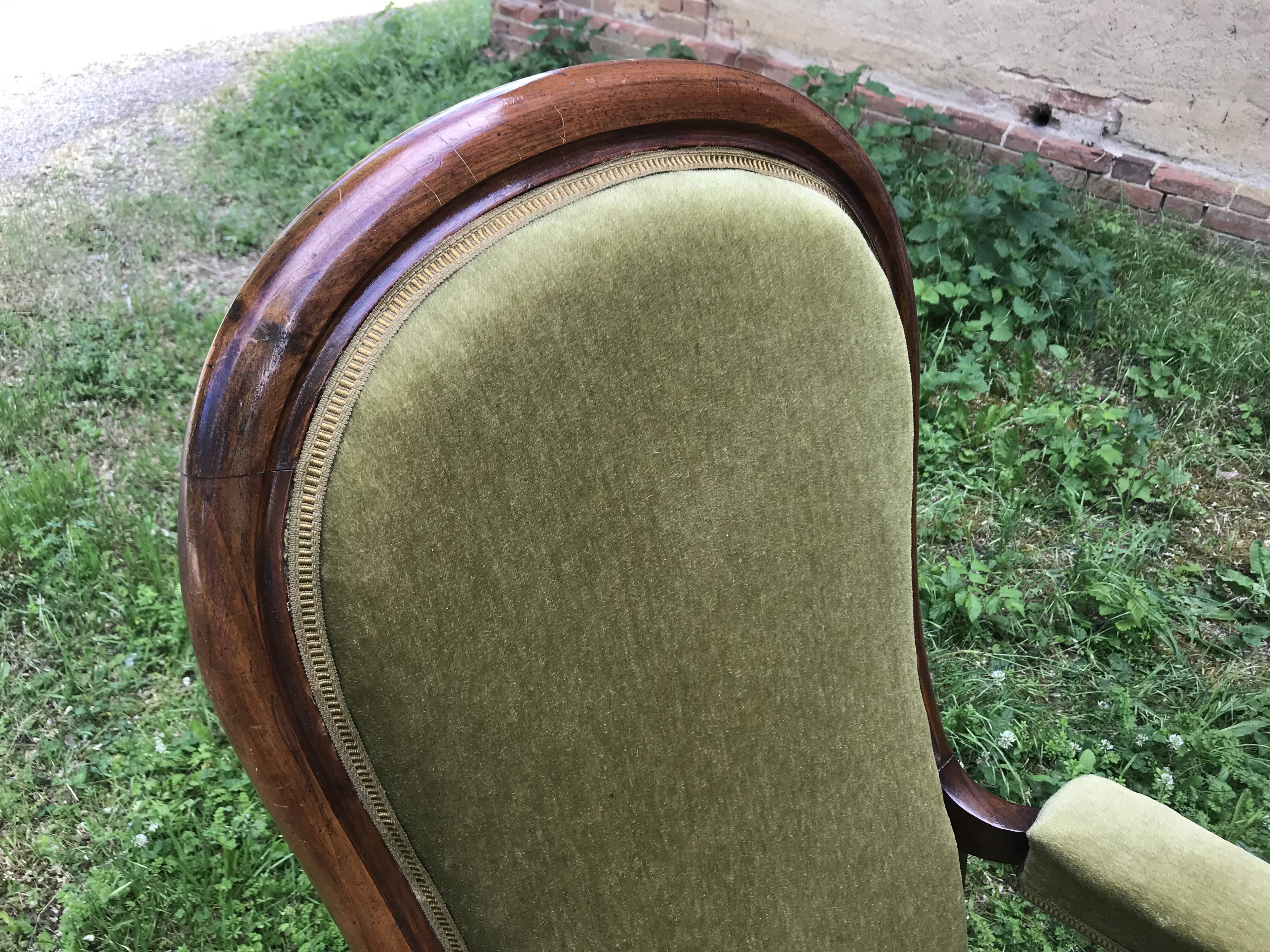 Old Voltaire armchair