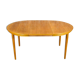 Table ronde design scandinave en chêne blond Farstrup vintage 1960