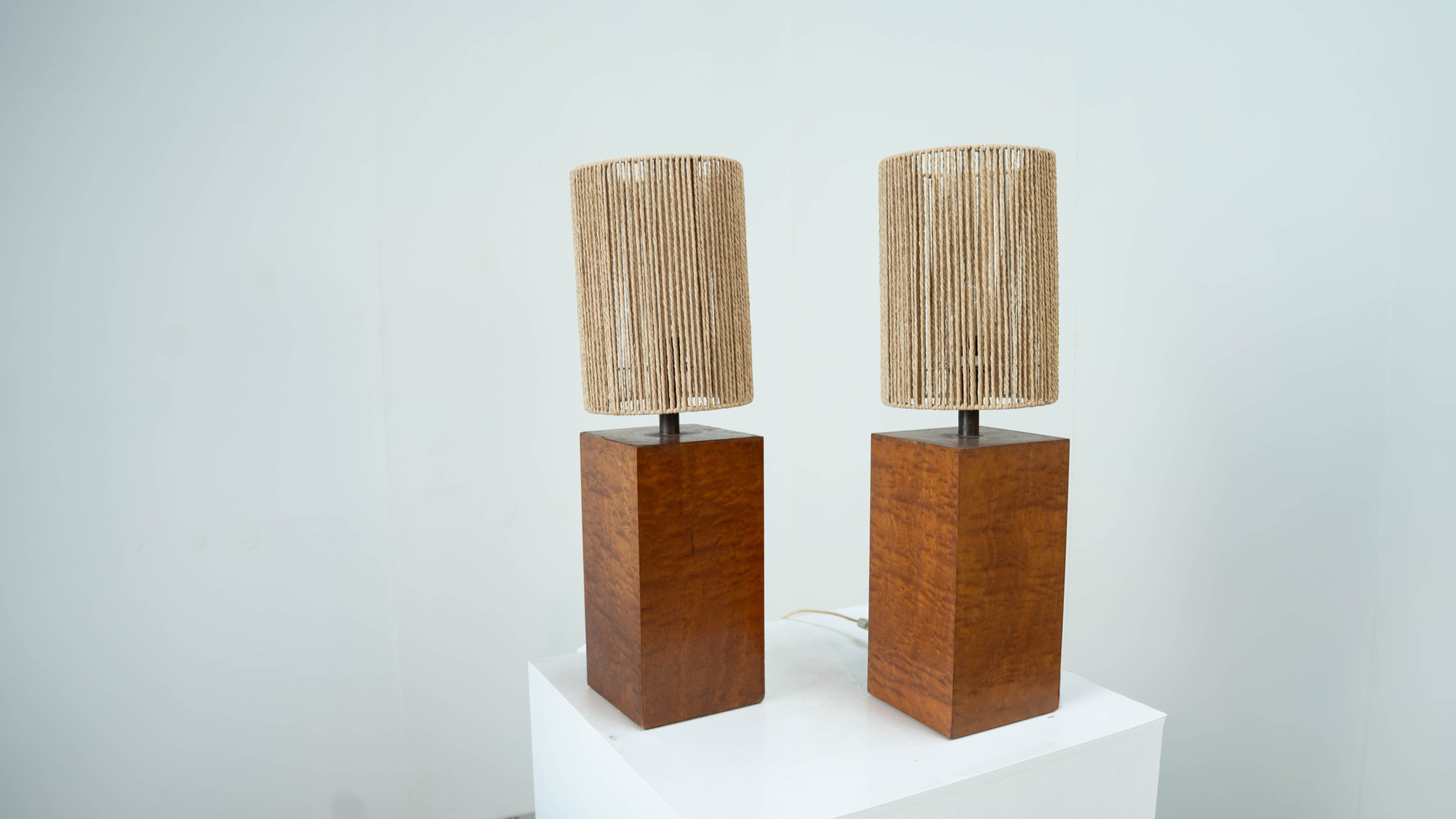Set of two French table lamps