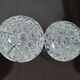 Set of 2 glass balls - flower spikes