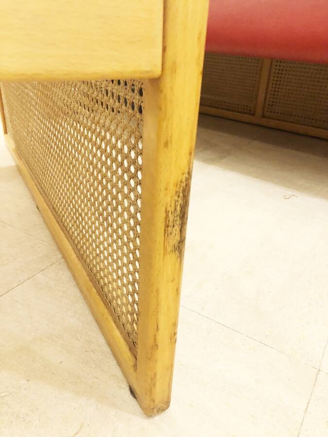 Cane coffee table, 1970