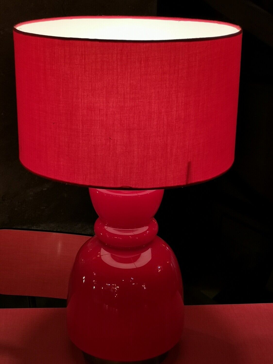 Vintage red double-ignition lamp