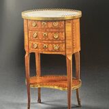 Table en chiffonnière d’époque Louis XV estampillée Pierre Roussel