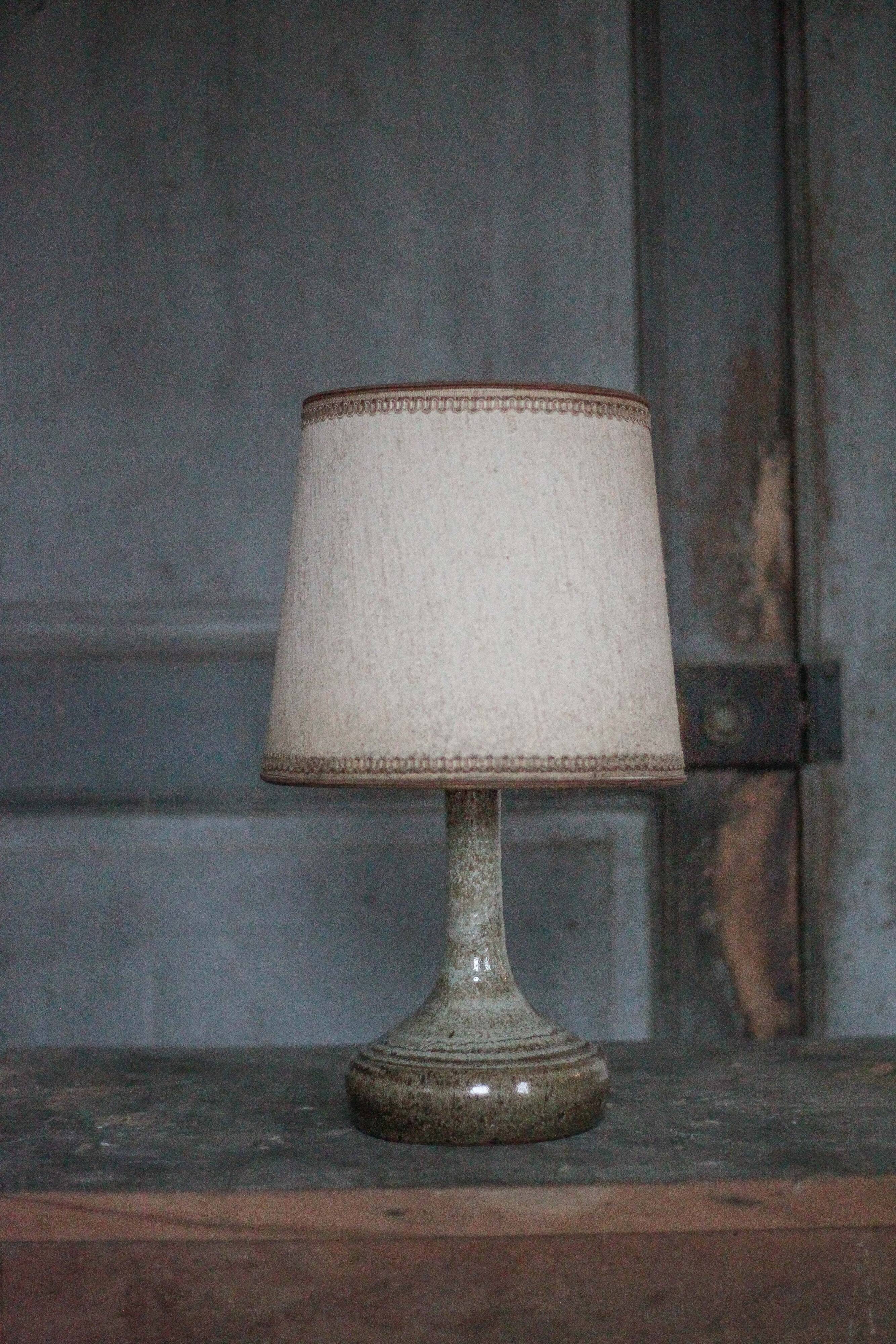 Bedside lamp, table lamp, stoneware lamp from the Abbey of Fontgombault.