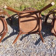 4 fauteuils Baumann en bois courbé