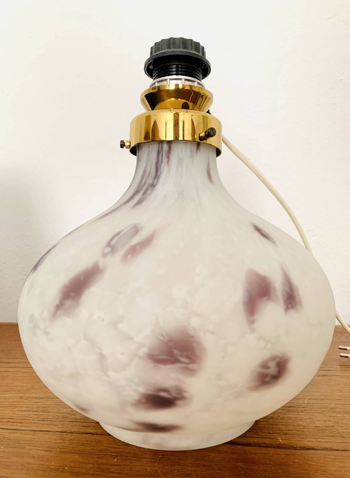Set of 2 Glass Table Lamps by Peill and Putzler