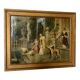 Antique print of the nineteenth century gilded frame