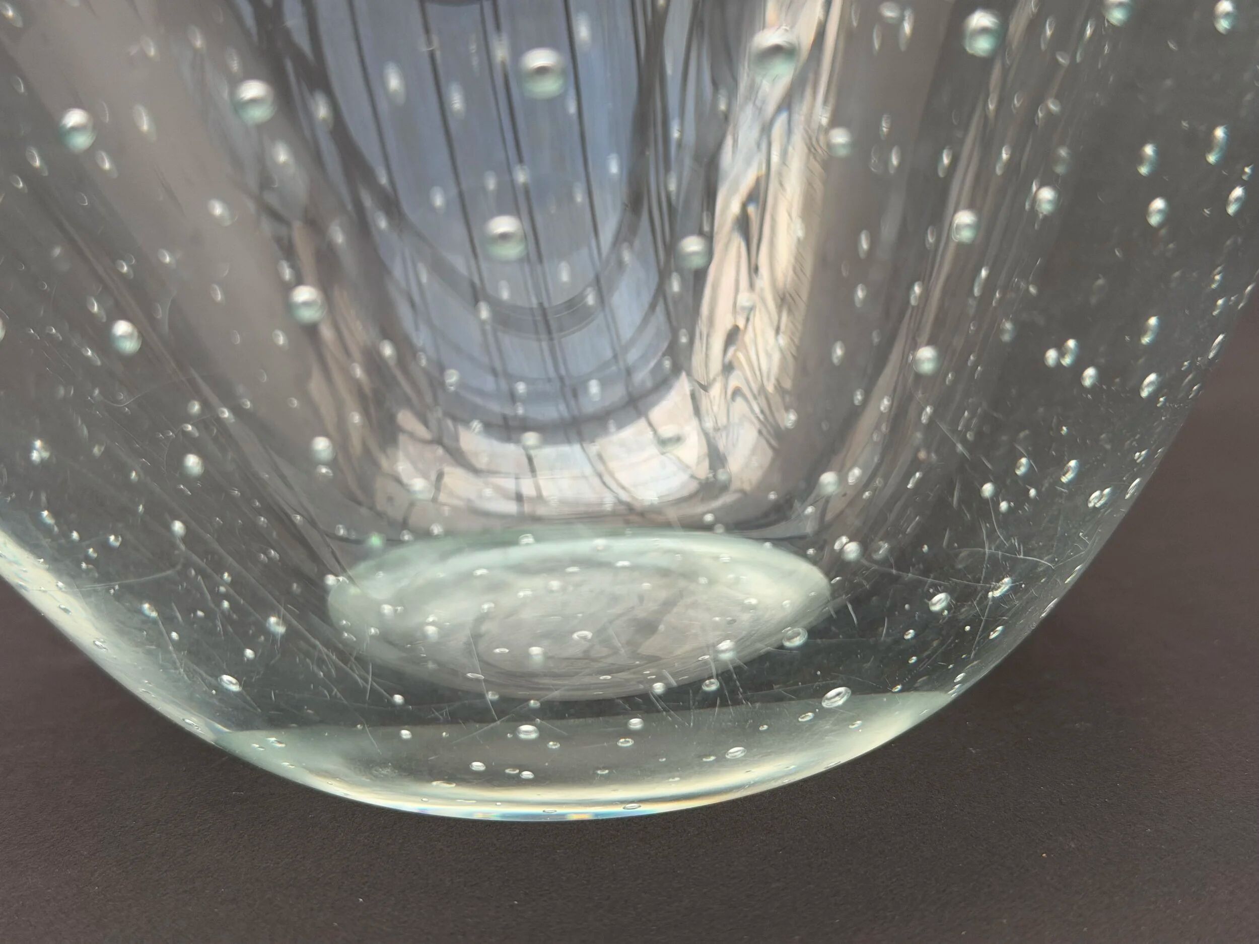 Blown glass pocket vase, 1970