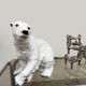 Vintage large porcelain polar bear Royal Dux