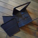 Plastic vinyl record holder, Standy Esselte, vintage 1980s