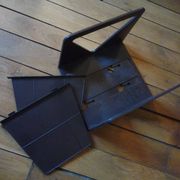 Plastic vinyl record holder, Standy Esselte, vintage 1980s