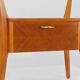 Gio Ponti bedside table in maple and walnut, La Permanente Mobili Cantù, 1940s