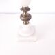 Brass and alabaster laying lamp