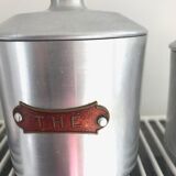 Lot of 4 aluminum spice jars