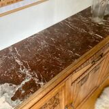 Art Deco sideboard in solid walnut