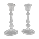 Pair of Arques crystal candlesticks