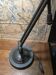 Articulated metal desk lamp in industrial style