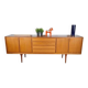 Teak sideboard with drawers and hinged doors – Scandinavian mid-century modern design, 1960s