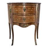 Small curved chest of drawers in Louis XV style