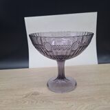 Large purple glass fruit bowl Manage