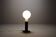 Space age floor lamp in glass & metal by Temde Leuchten