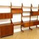 Teak "system" library, sweden, 1960
