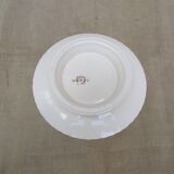 Long-field standing plate with floral ribbon decor