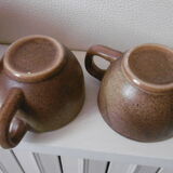 Berry cups and sandstone milk pot