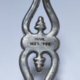 Six Huwil metal handles for neo-classical drawers from the 60s