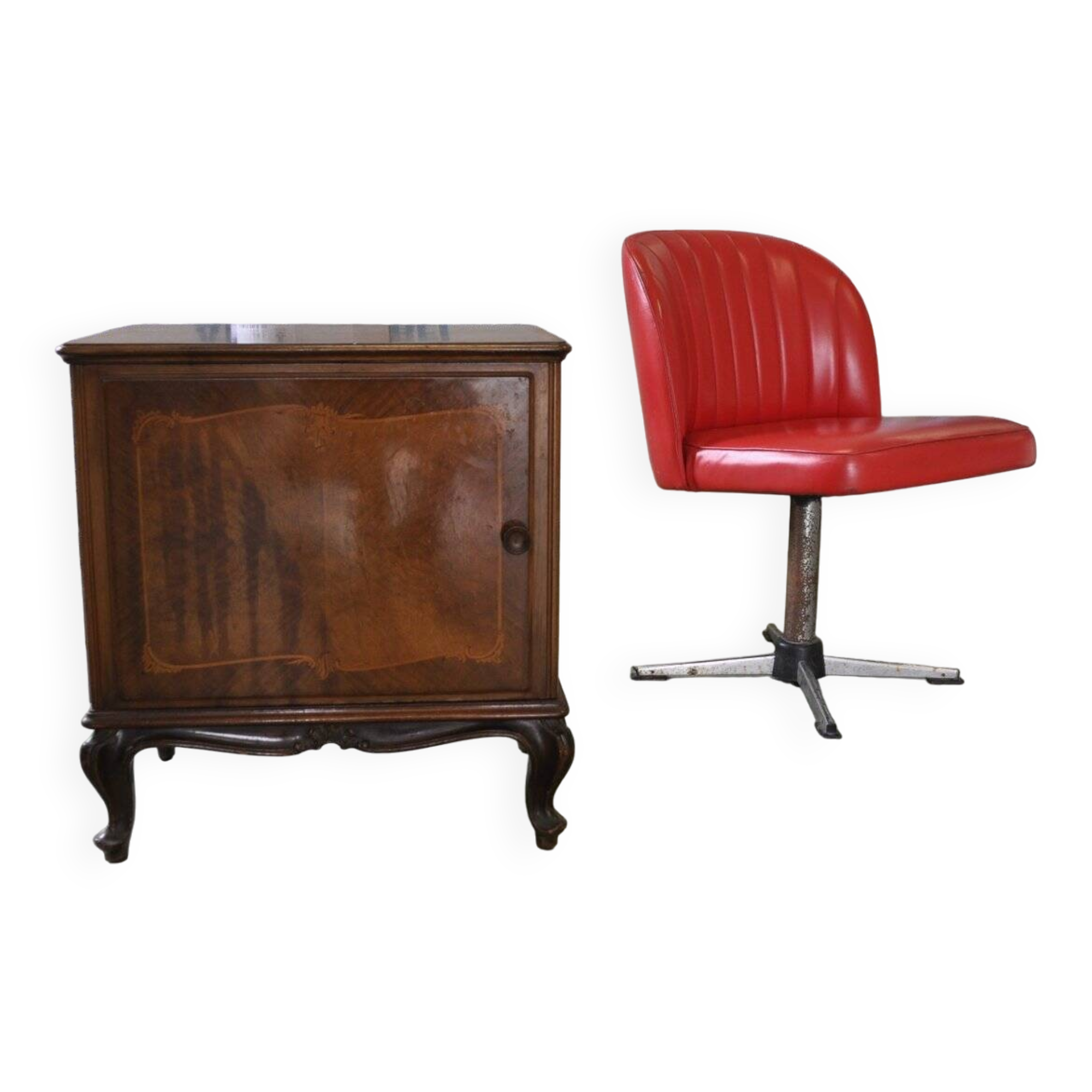 Small antique Baroque cabinet, 1890s