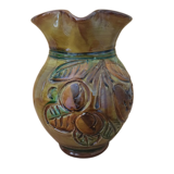 Vintage Pitcher Vase In The Colors of Autumn Ceramic