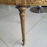 Marble and brass coffee table