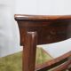French Art Deco walnut dining chair set with armchairs, France 1930s