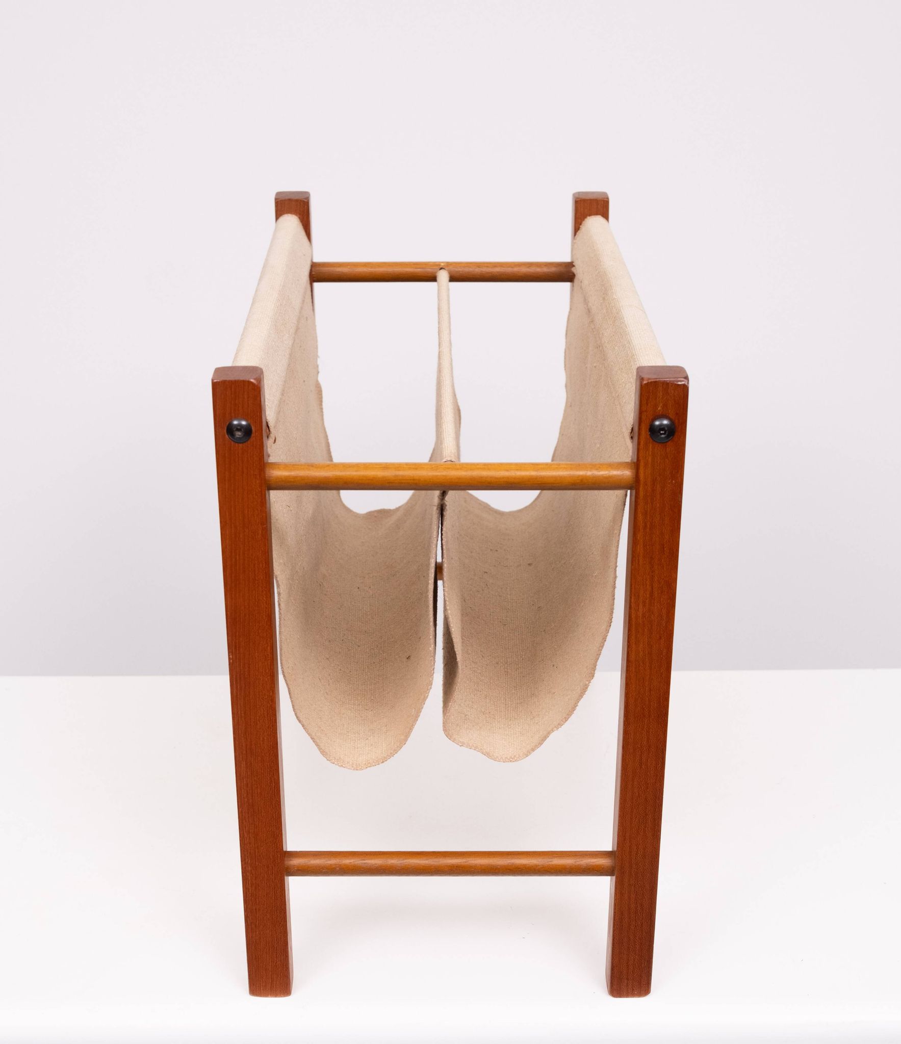 Scandinavian Teak Magazine Rack 1960s