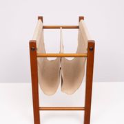 Scandinavian Teak Magazine Rack 1960s