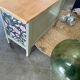 Wooden chest for toys or storage with a green and wood makeover