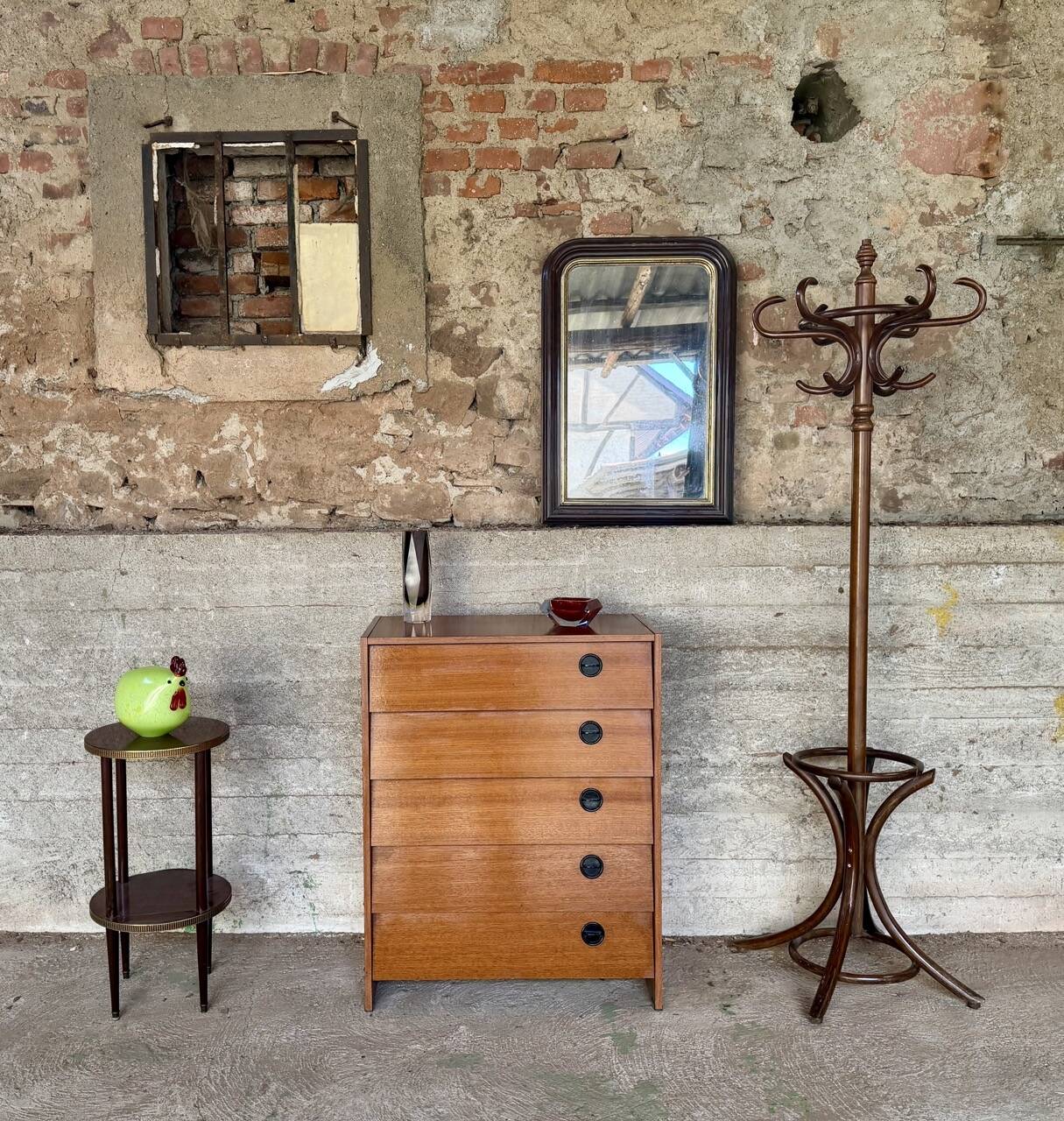 Vintage teak shoe cabinet – 1960s