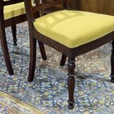 Paire de chaises françaises en acajou fin XIXème
