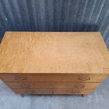 Vintage Scandinavian wooden chest of drawers