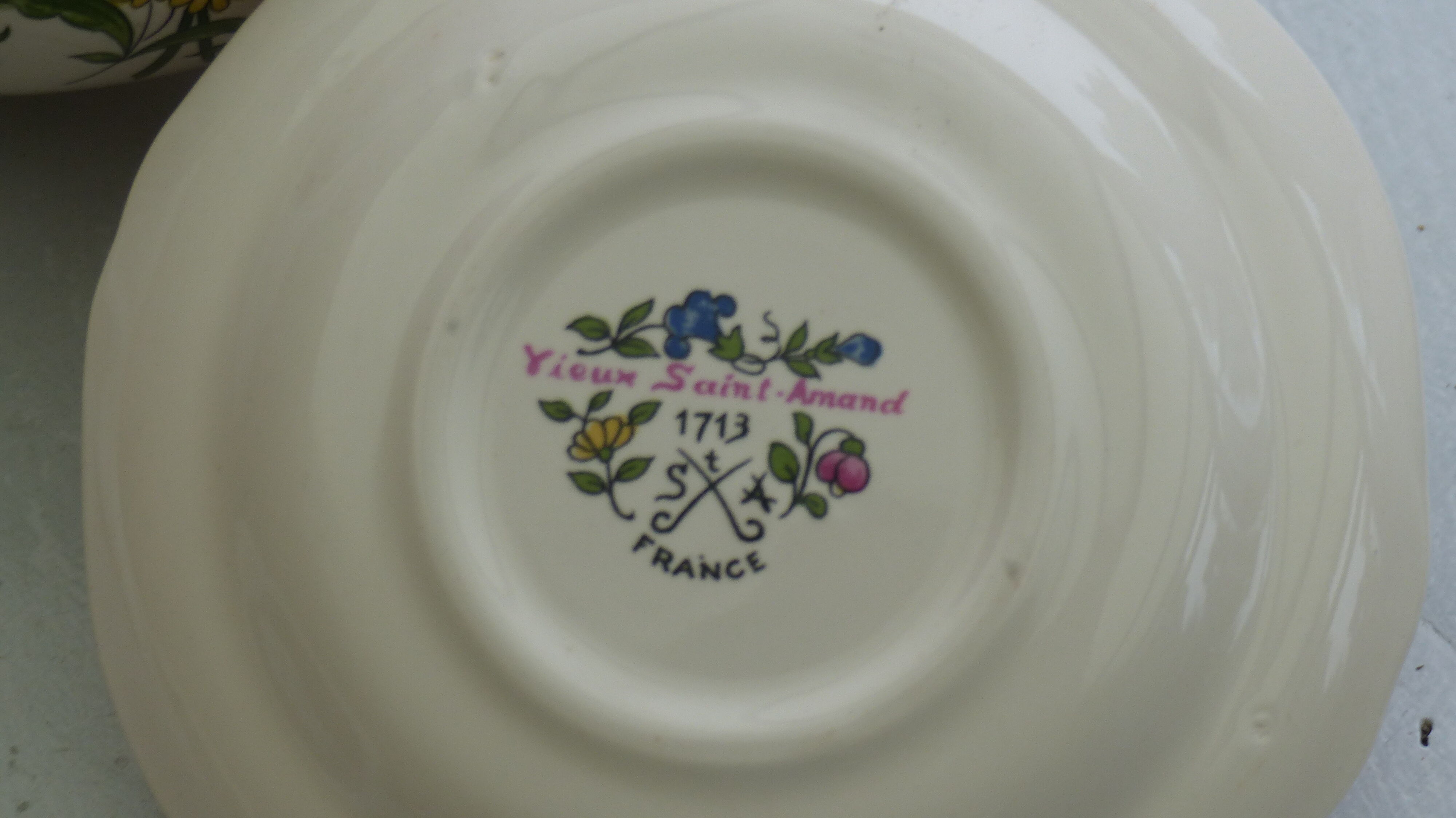 Teapot with saucer