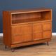 Retro Teak 1960s Nathan Squares TV/Media Cabinet Mid Century Sideboard On Hairpin Legs